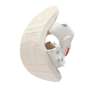 Sandalias Abiertas de Niña Respetuosas Goflex en Blanco