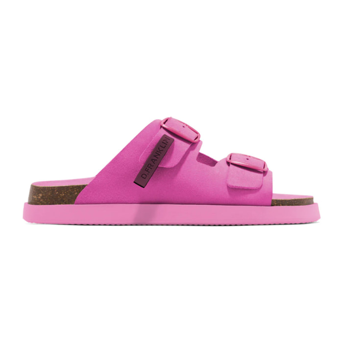 Sandalias Vibe Mujer Cierre Hebilla Color Rosa