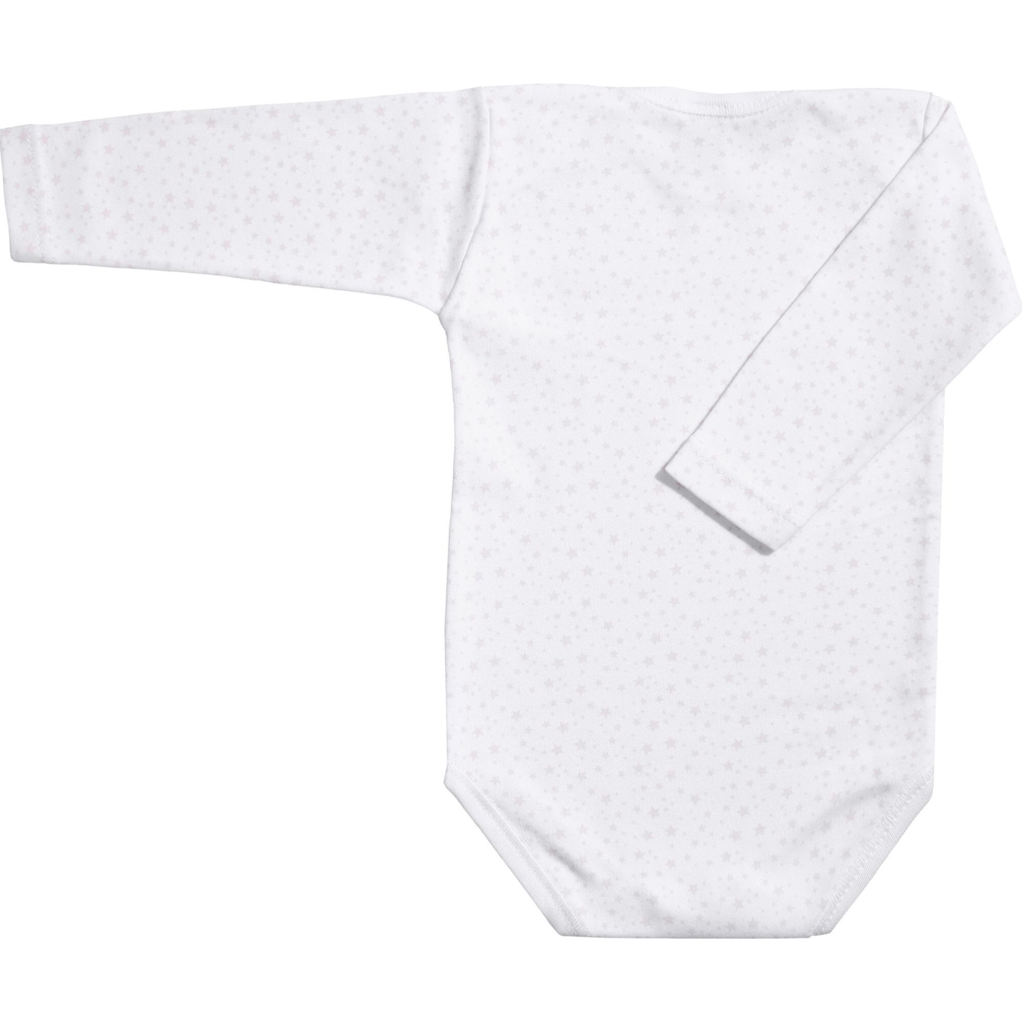 Body bebé manga larga cuello estrellitas