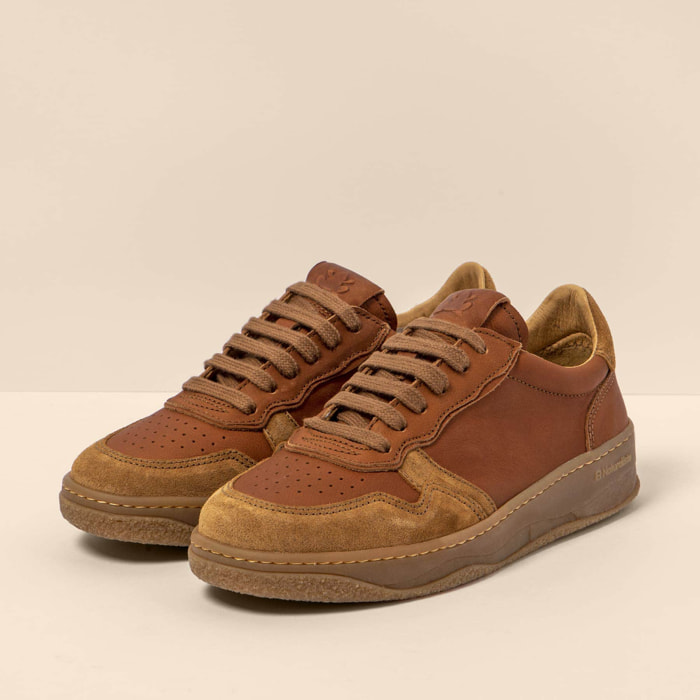 Zapatillas N5844 WAX NAPPA-SILK SUEDE TOFFEE/ GEO color Toffee