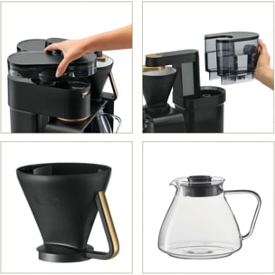 Cafetière filtre MELITTA EPOS avec broyeur intégré Schwarz-Gold