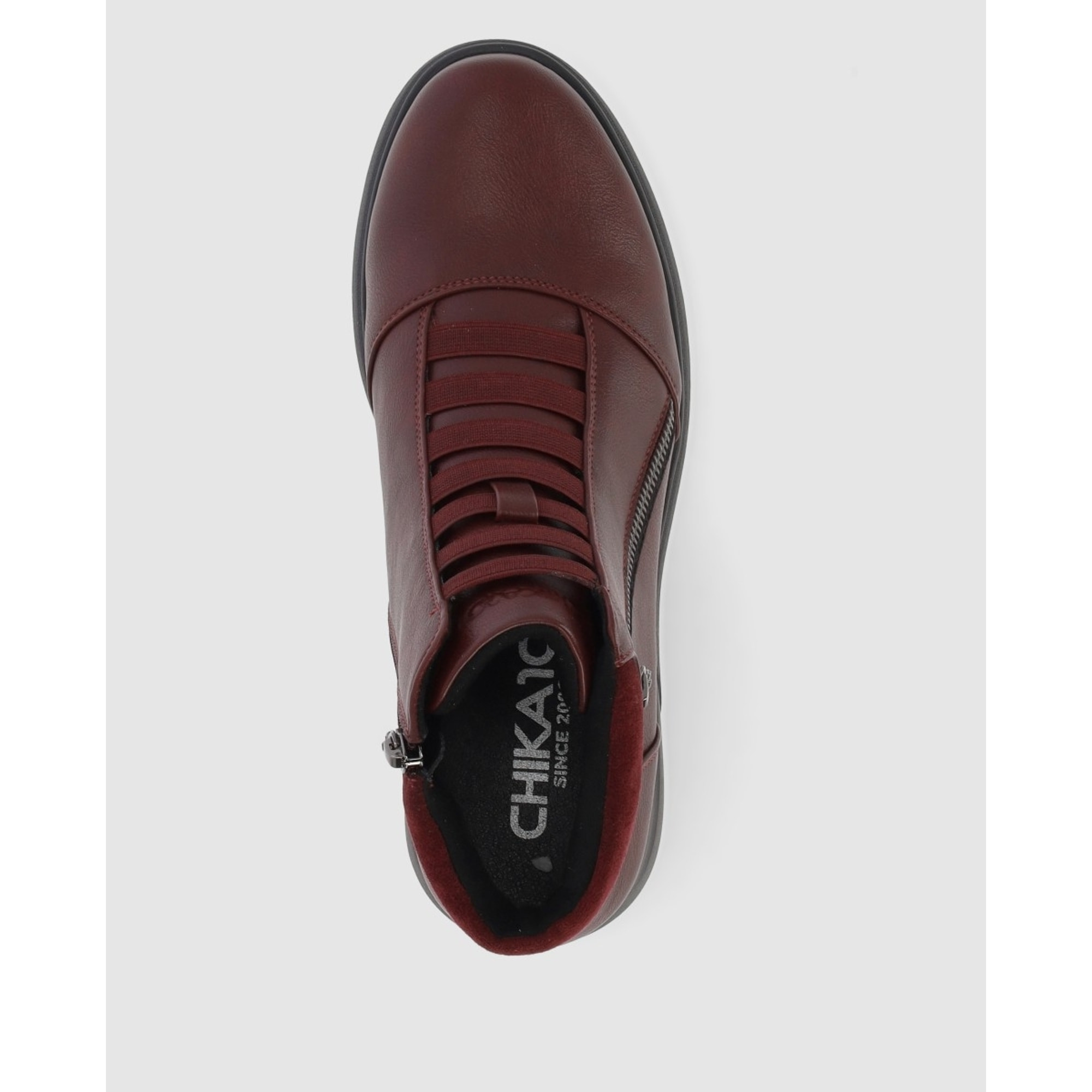 Botines - Vino - Tacón: Bajo