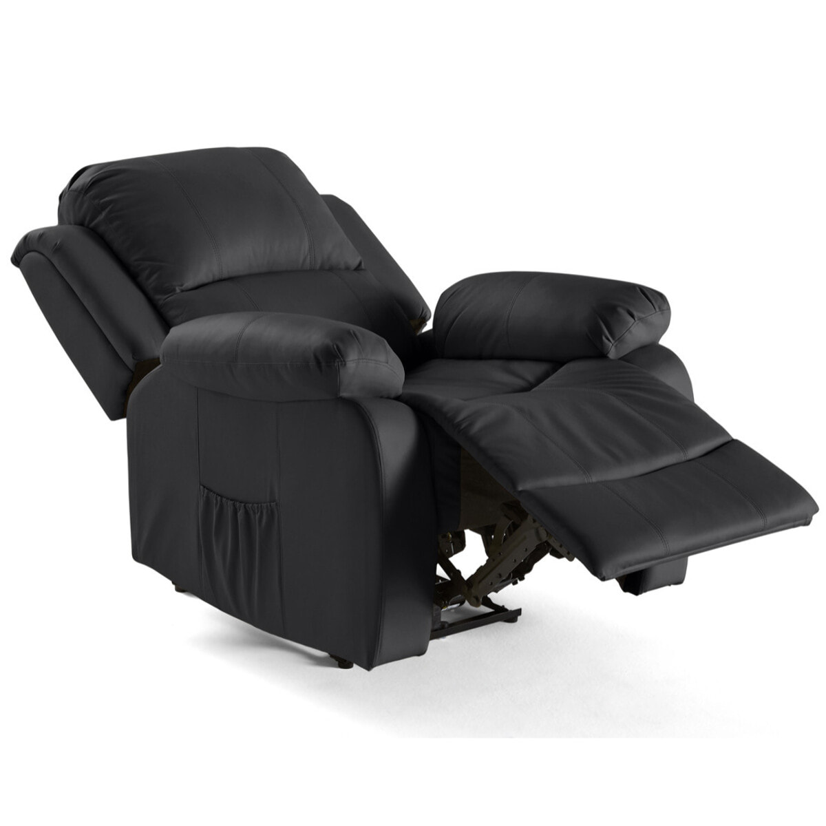 Armand - fauteuil relax électrique en simili - Noir
