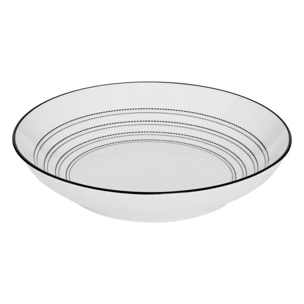 Service de table Lunova 18 pièce(s) blanc D26,6xH2,6cm
