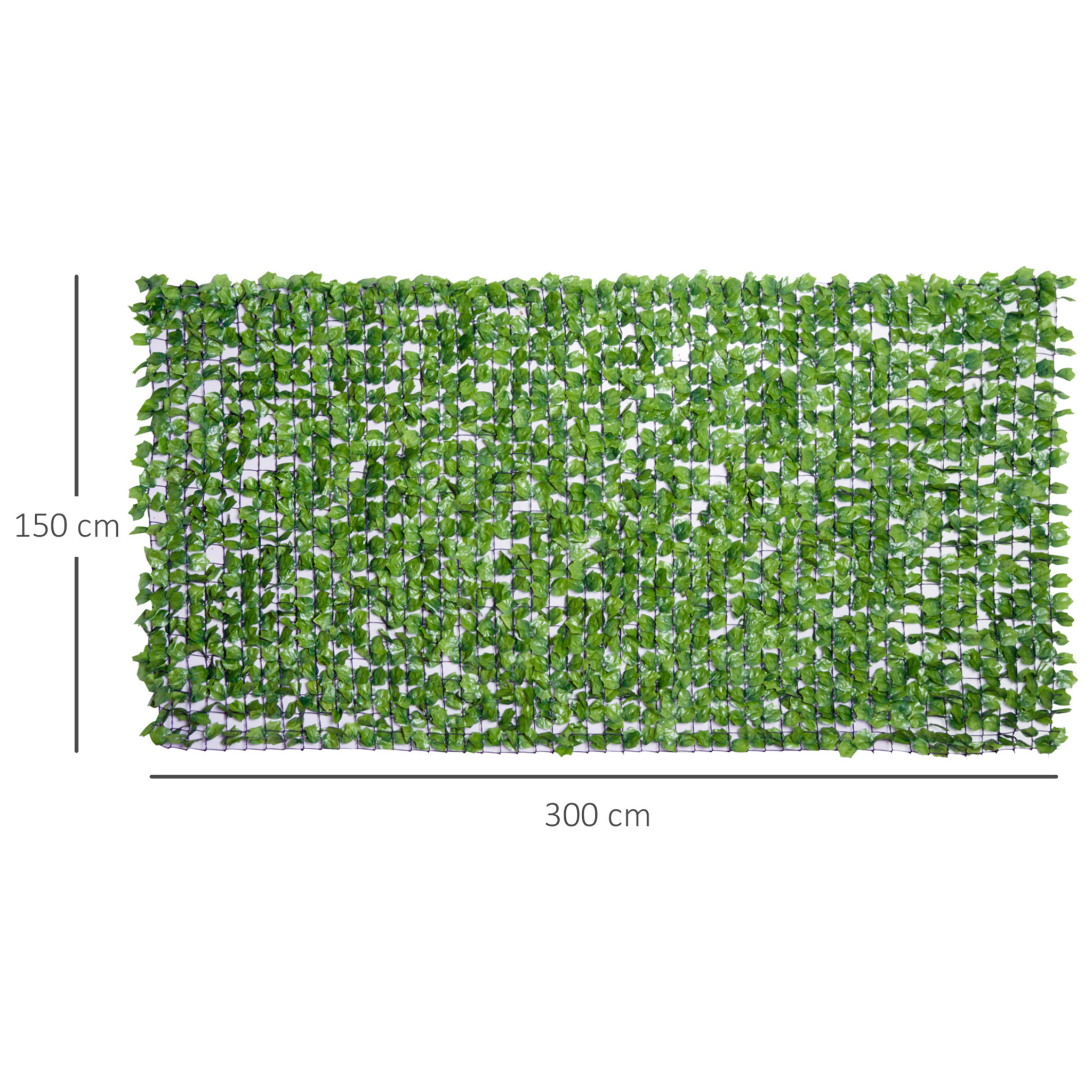 Outsunny Seto Artificial en Rollo 3x1,5 m para Valla Balcón Barandilla Valla de Privacidad Planta Decorativa PE