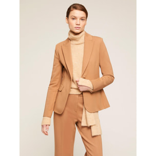 Motivi - Blazer sin forro de punto milano - Beige