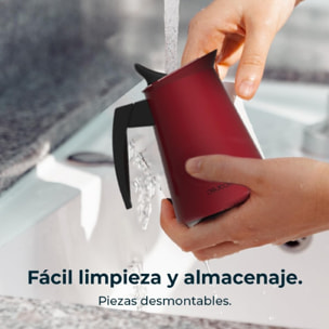 Cecotec Cafetera Italiana Piccolina 400 Red, Capacidad 200 ml para 4 tazas, Dise