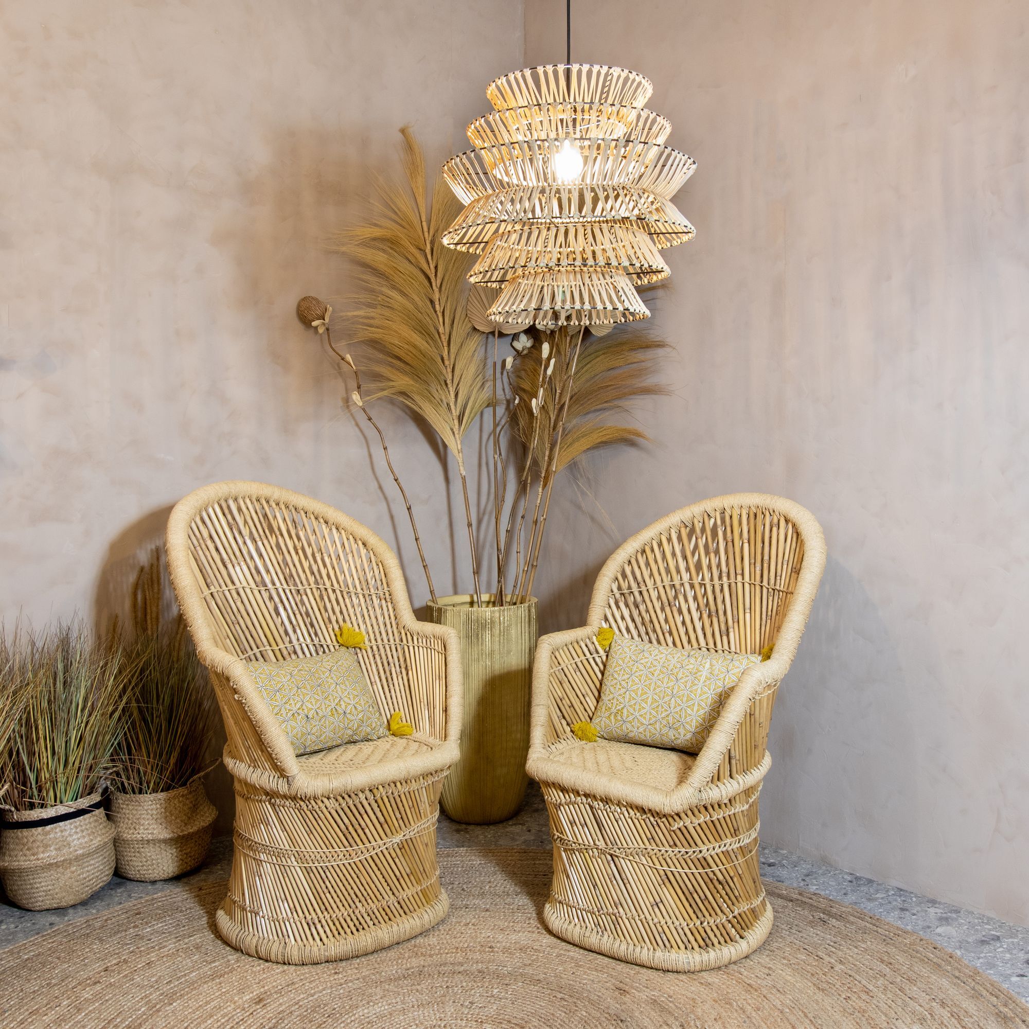 Suspension en bambou 53cm GANON
