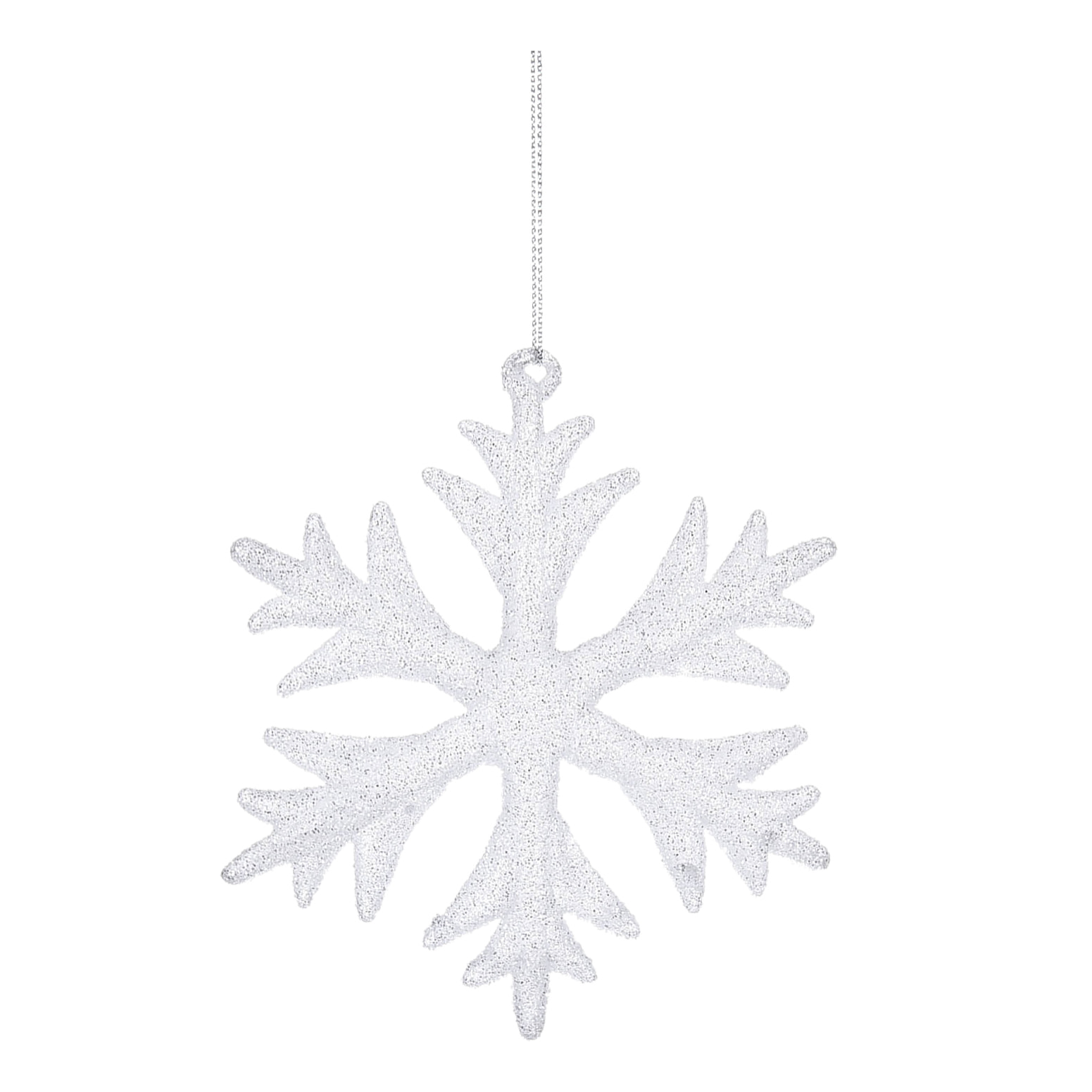 Fiocco di neve con glitter - Pezzi 8 - ALTRO - Bianchi Dino SpA