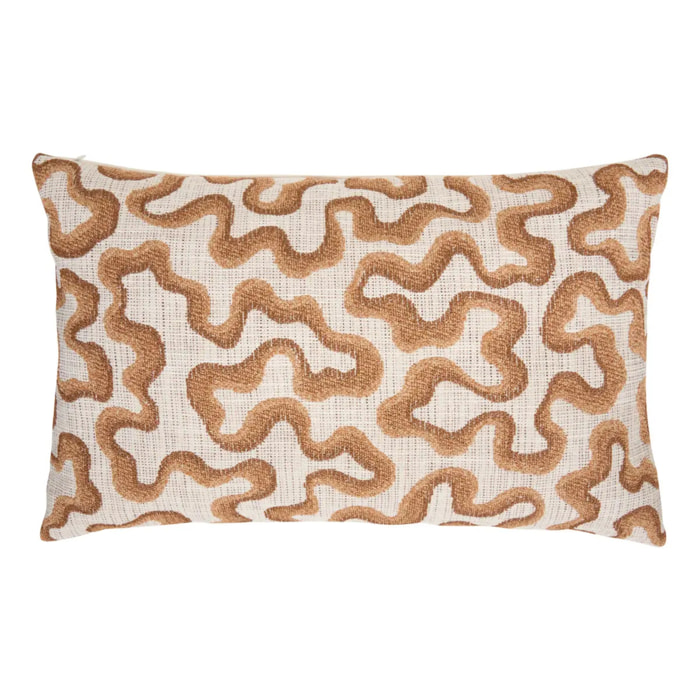 Coussin Betima rectangulaire 50x80cm marron