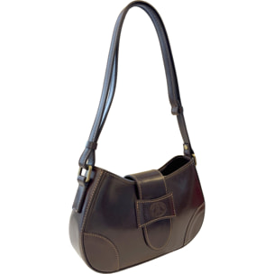 Borsa a Spalla Elegante Mezzaluna da Donna in Pelle