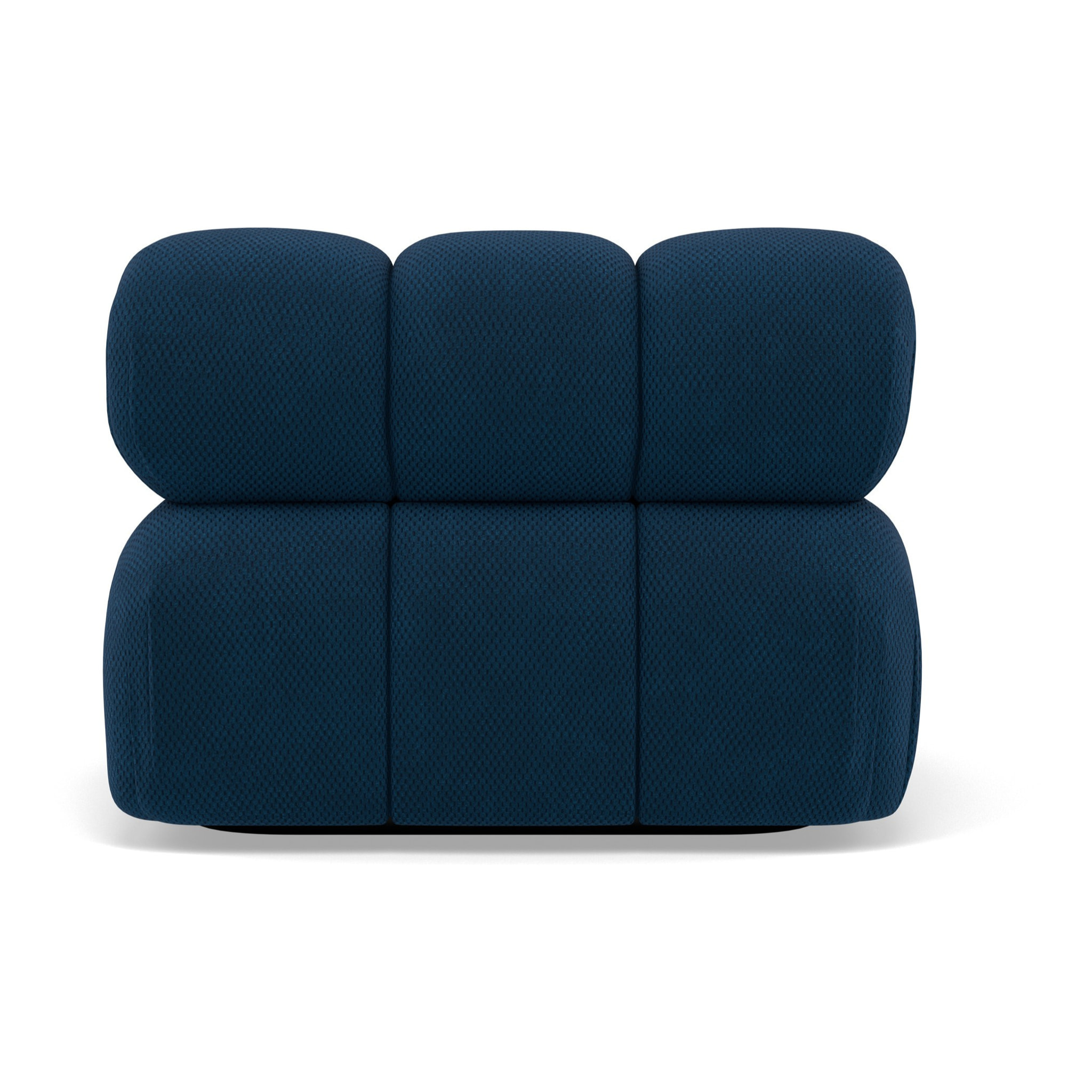 Ruby - module d'assise gauche en velours texturé - Bleu