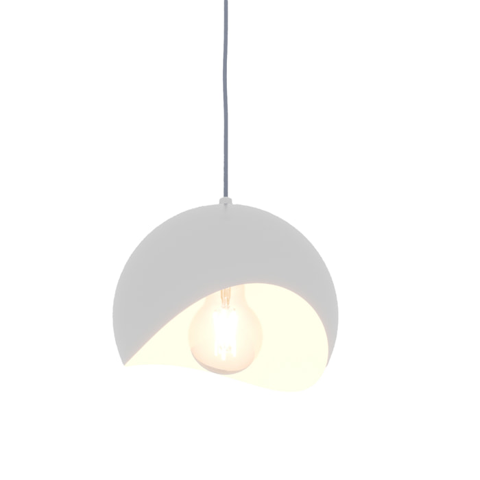 Petite Suspension Miro – suspension design minimaliste en métal blanc