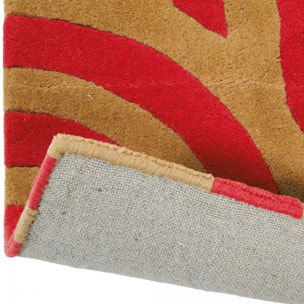 Tapis salon et chambre fait à la main en laine motif seventies