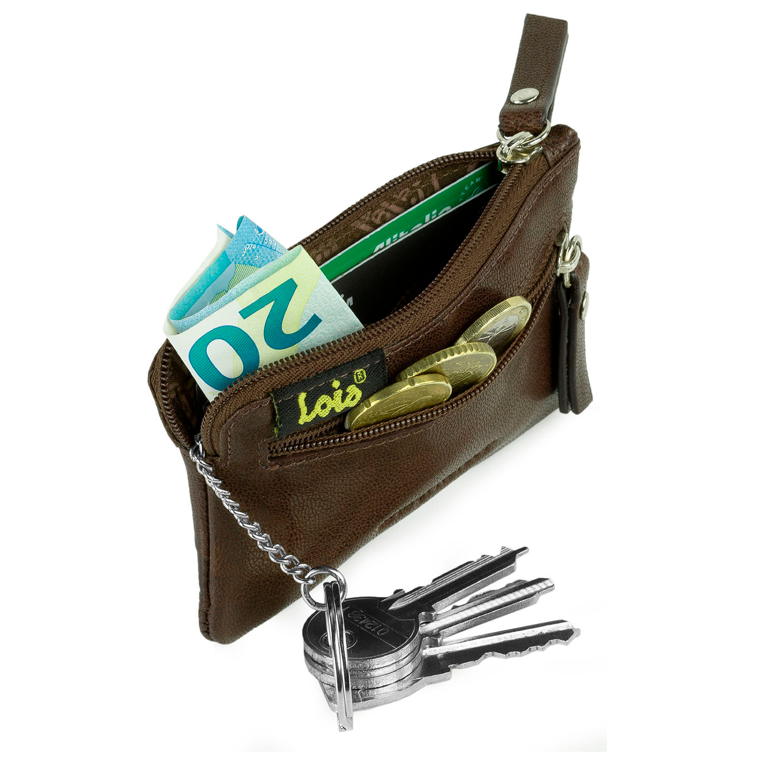 Monedero Piel Hombre Lois Eagle Marron