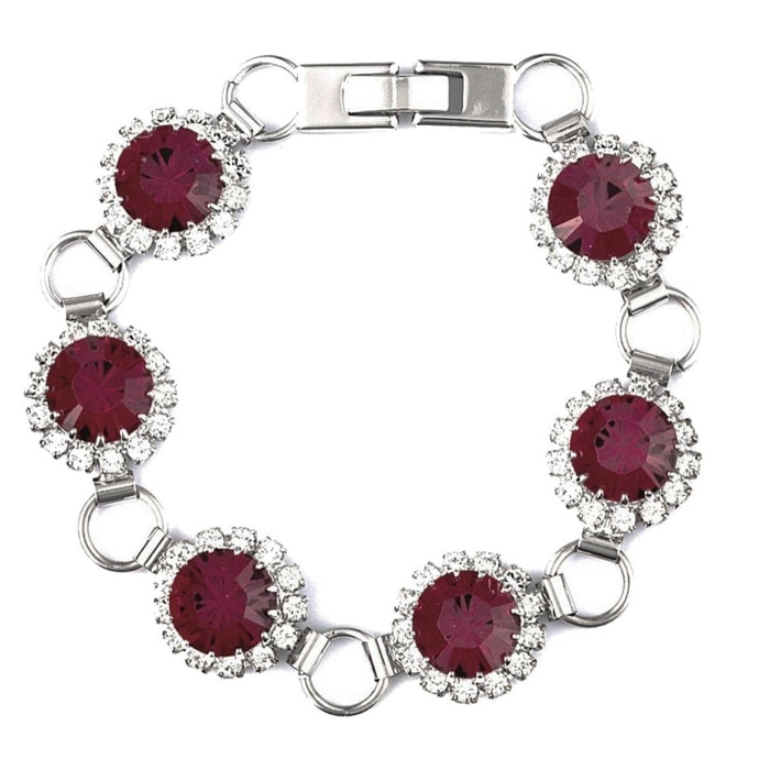 Pulsera Saton adornado con cristales de Swarovski