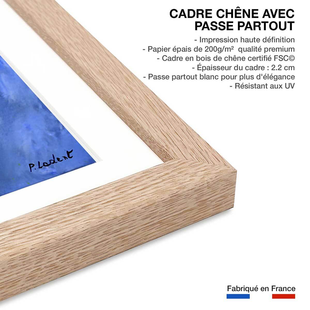 Affiche  bouquet composé Affiche sous cadre bois