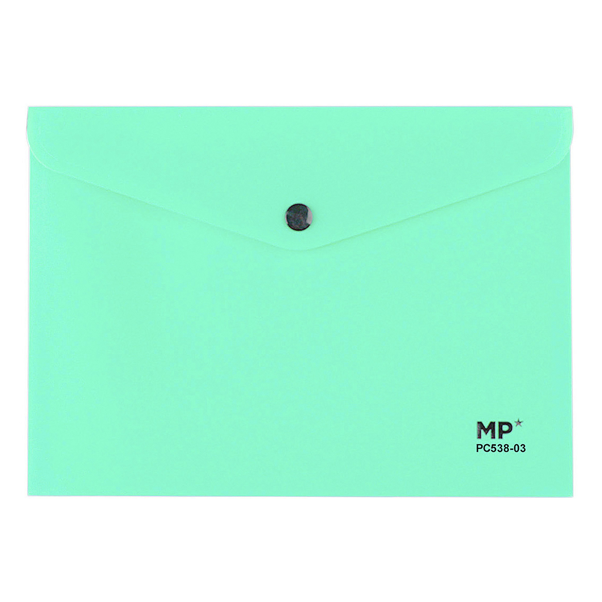 PACK 12 UNITA' FOLDER CON CHIUSURA A BOTTONI A5 Turchese