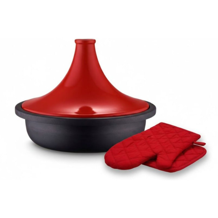 Tajine ESSENTIELB 32cm ceramique avec gants