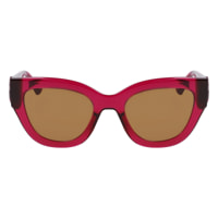 Longchamp - lunettes de soleil - rouge - Couleur des verres : marron - indice solaire : cat. 3