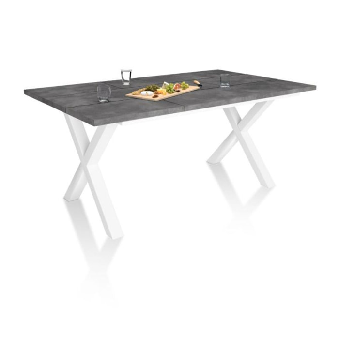 Mesa de comedor Oana 170 Cemento Blanco