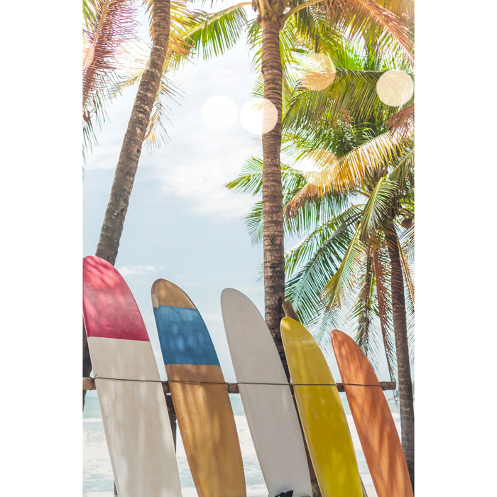 Tableau surf surf et coconut  Toile imprimée
