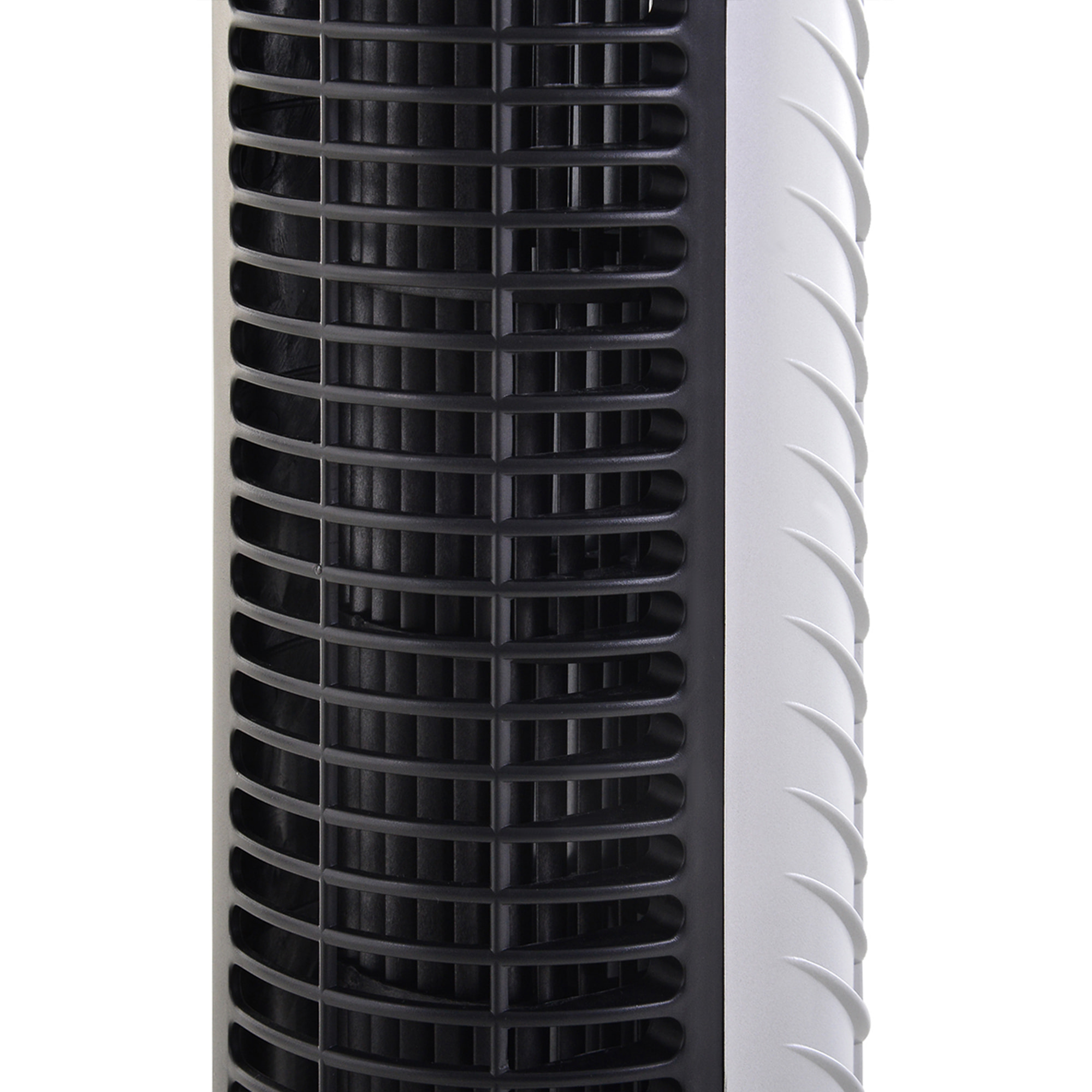 Ventilador de Torre Ventilador Vertical 40W con Mando a Distancia 3 Velocidades Temporizador 7,5h Oscilante 70° ÃƒËœ18x78,5 cm Plata