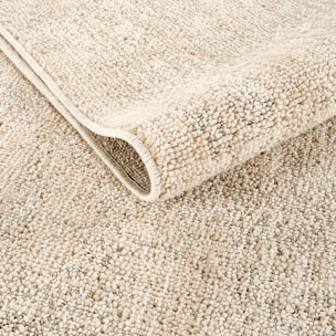 Tapis kilim faux uni, tissage authentique, design épuré, DOUCA