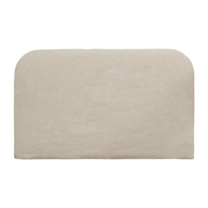 Housse de tête de lit en lin beige en différentes tailles