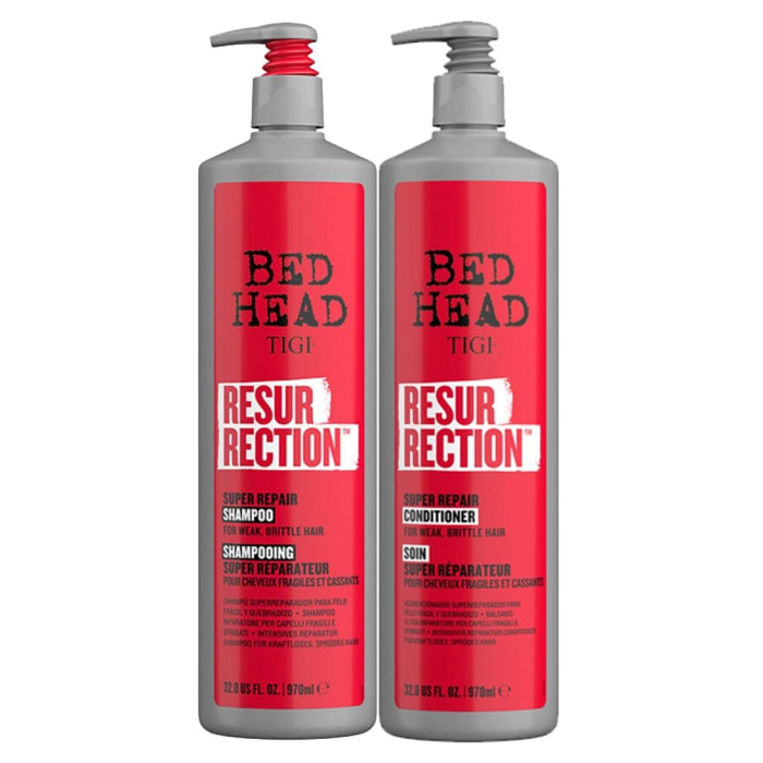 TIGI Kit Bed Head Resurrection Super Repair Shampoo 970ml + Conditioner 970ml