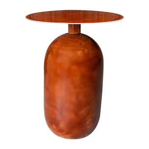 Table d'appoint en bois de manguier émaillé  BODO
