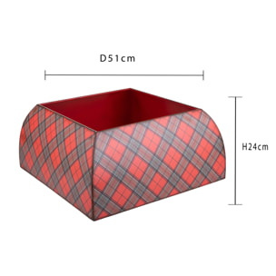 Copri base abete - Pezzi 1 - 51xH24x51cm - Bianchi Dino SpA