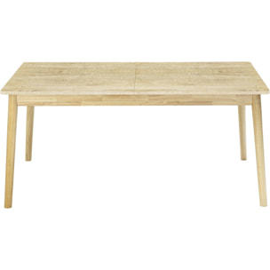 Table repas extensible en bois 160/210 cm "Prisma" - 8 places - Beige