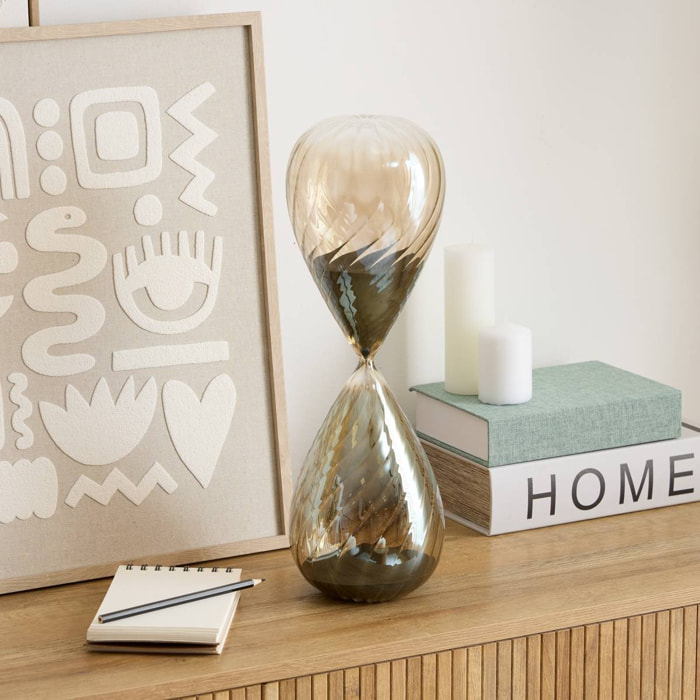 Sablier Aubin H.42,5cm marron