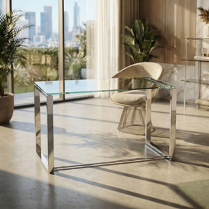 Mesa de escritorio Benetto XL Metal cromado