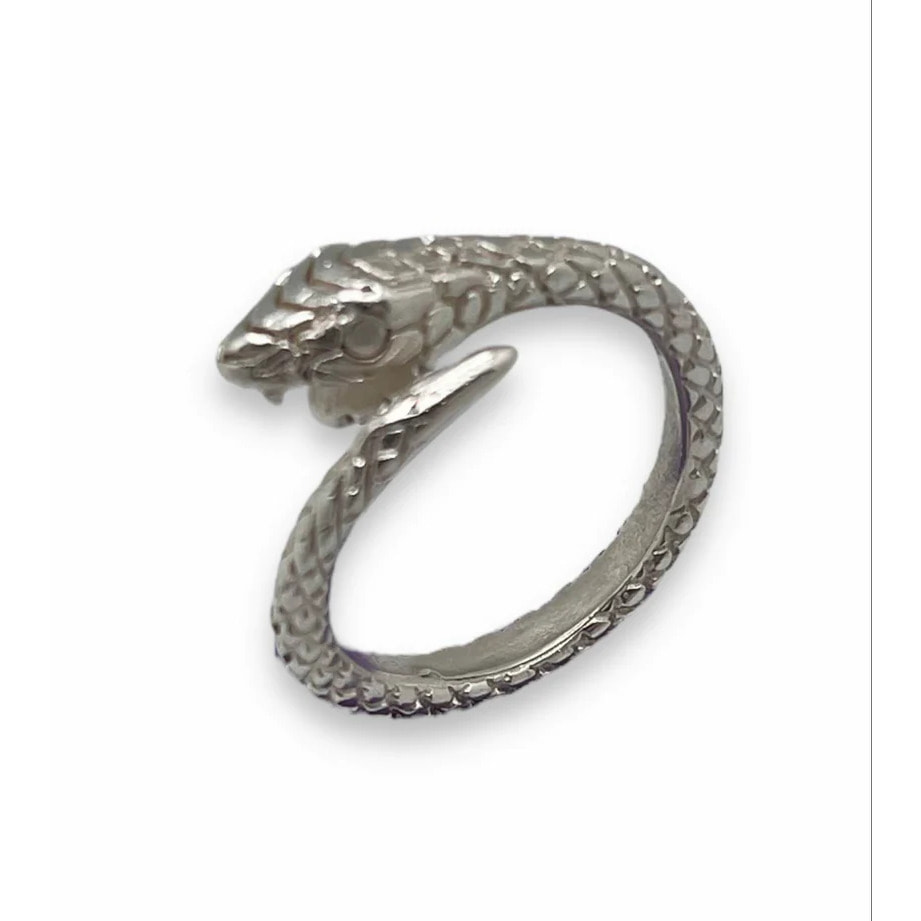 Anillo serpiente Indi en plata chapado T15