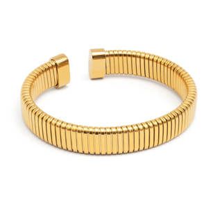 Brazalete Big Belt Acero Baño Oro