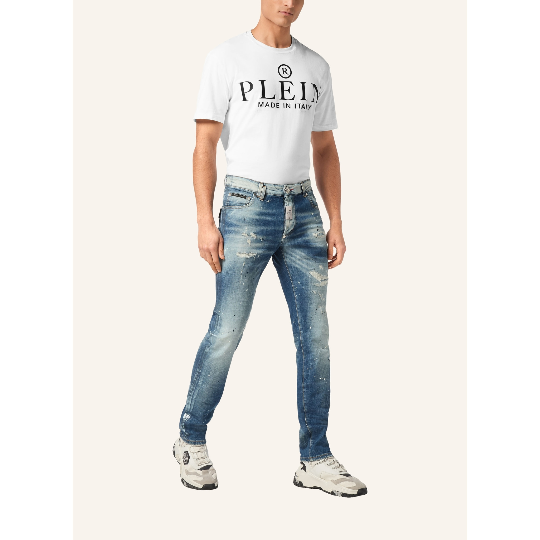 PHILIPP PLEIN Vaqueros de corte recto PAISLEY