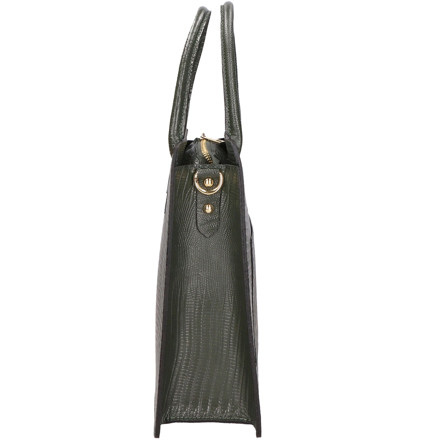 Borsa a mano da donna - Modello Giulia - Vera pelle effetto cocco - 30.0 x 28.0 x 10.0 cm