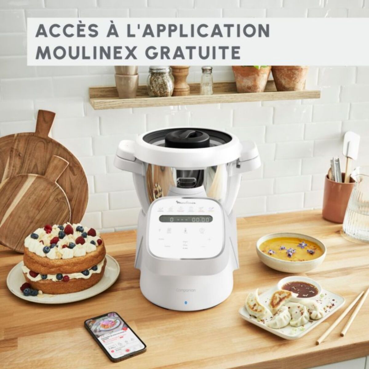 Robot cuiseur MOULINEX I-Companion Connect HF941AF0