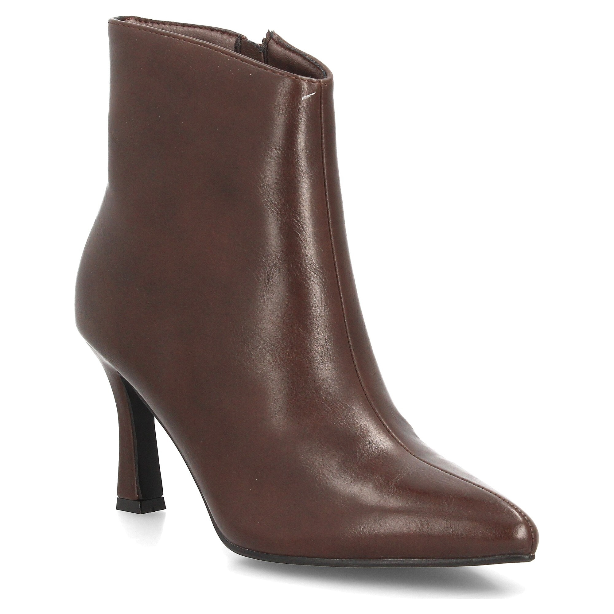 Botines de Tacón Mujer con Cremallera Lateral punta fina y tacón estilizado