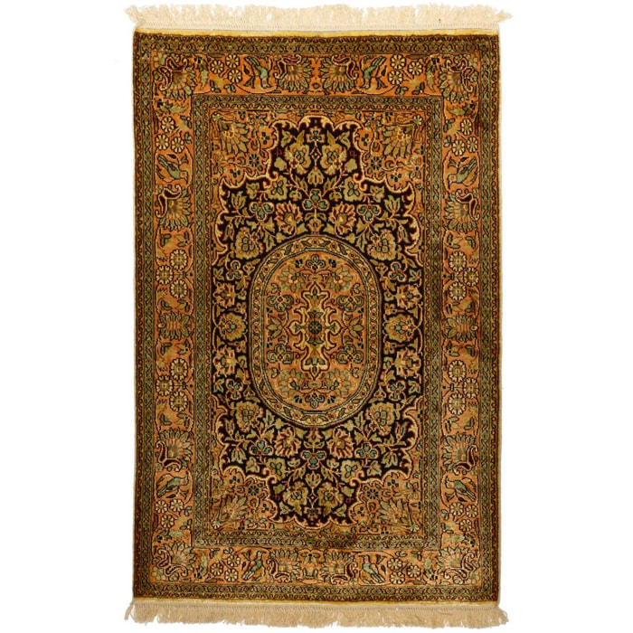 Authentique Tapis d'Orient fait main en rayonne NOVI