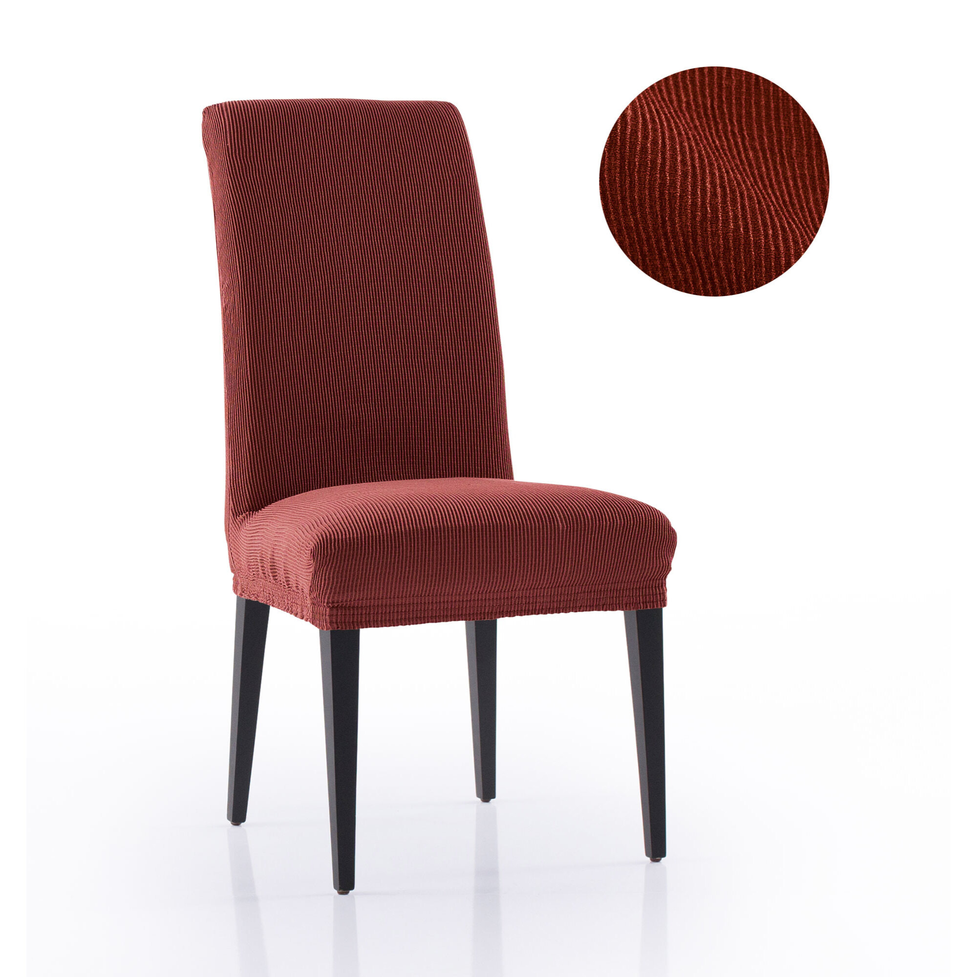 Funda Elástica para silla con RESPALDO pack2 unidades modelo MARCELA