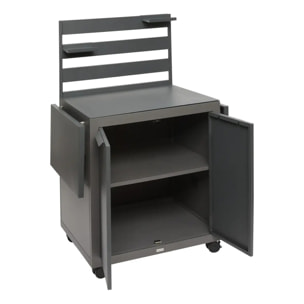 Desserte de jardin 2 portes Oxyana gris graphite