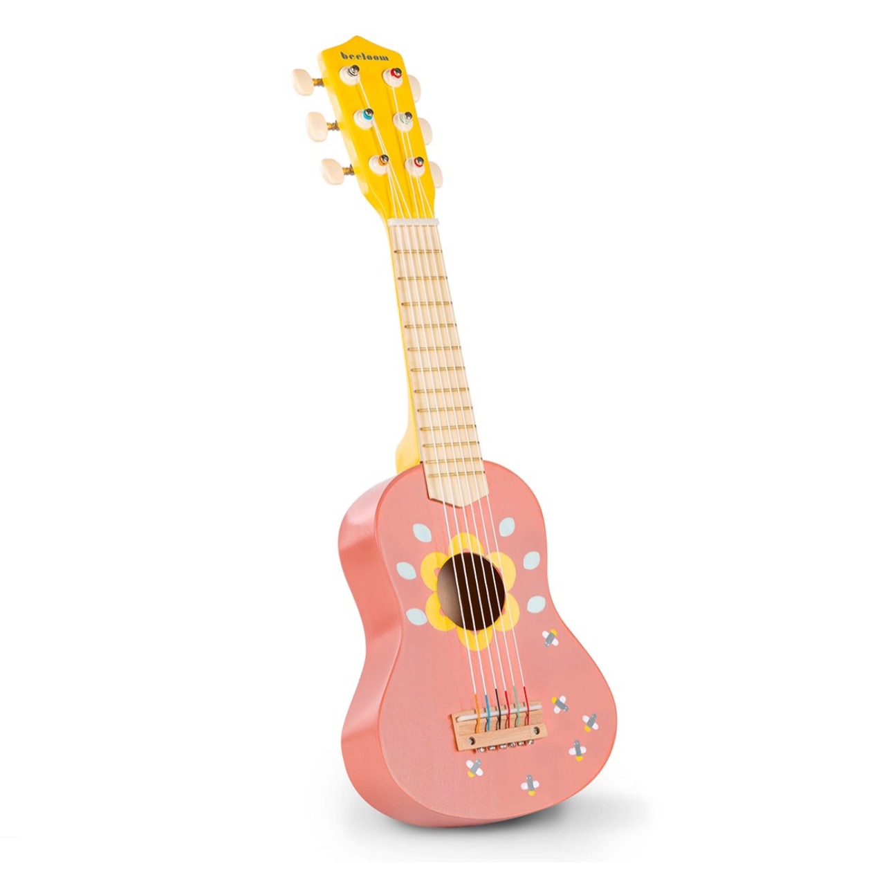 Instrumento musical guitarra de madera