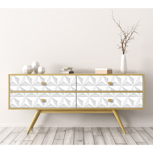 Stickers adhesivos de CERAMIKO - Triángulos 3d 50x100