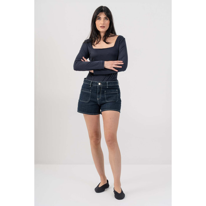 Kocca - Maglia con scollo squadrato Donna