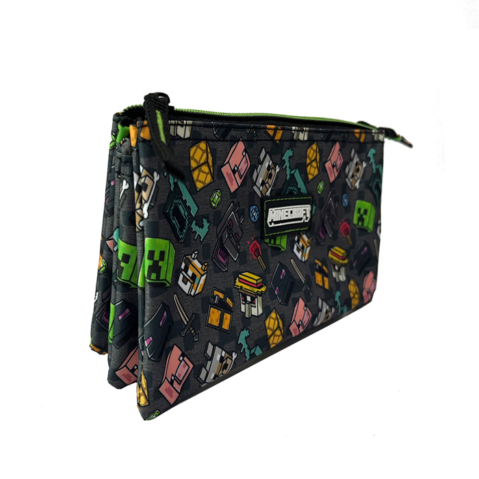 Minecraft Pixel 25 astuccio triplo.