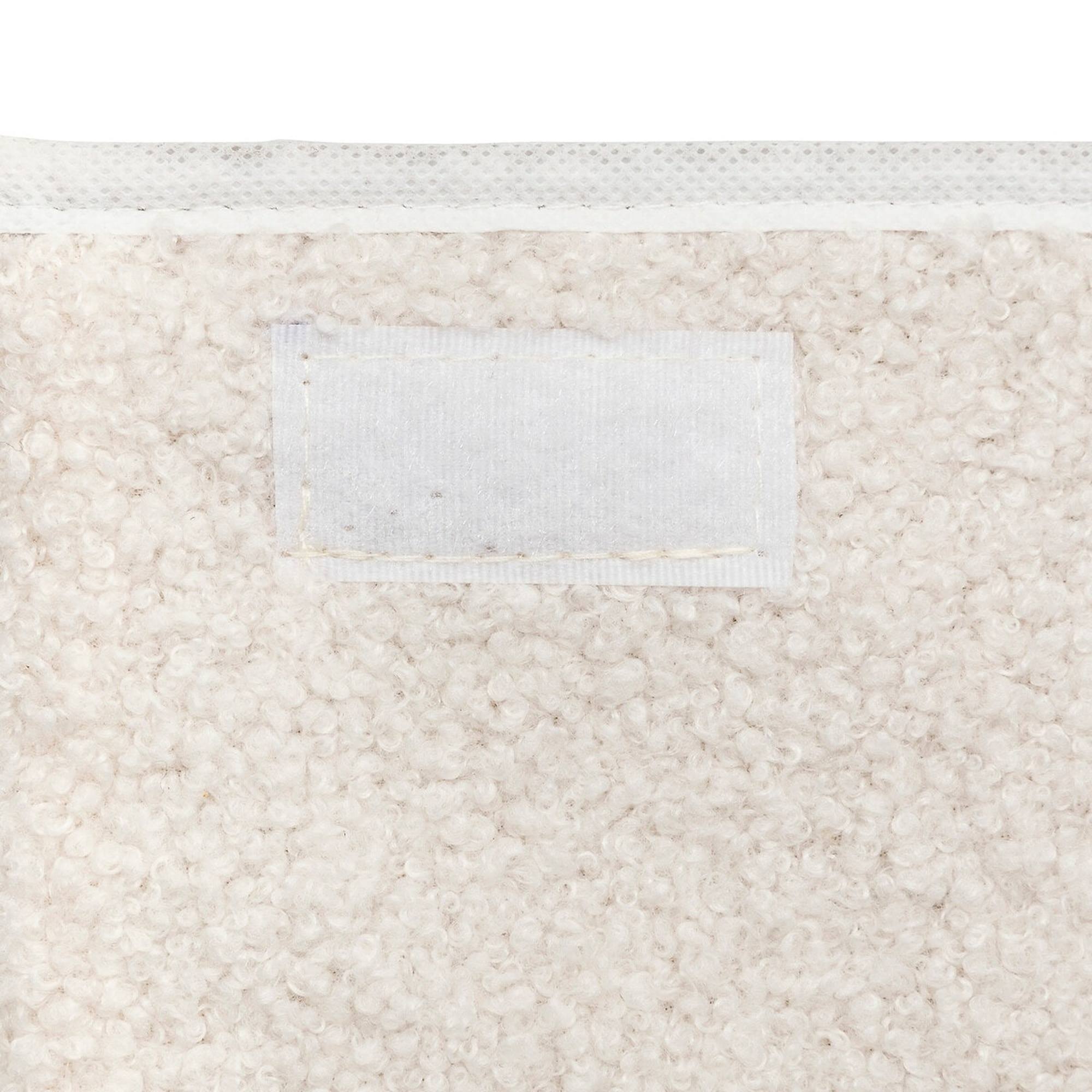 Baúl de almacenamiento infantil yuma blanco rizado 36x57cm