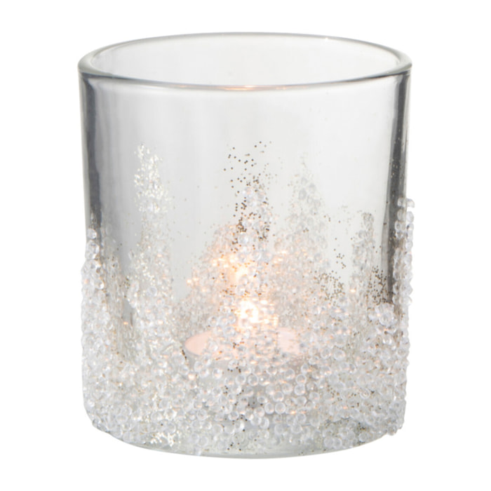 J-Line photophore Sucre Dessous - verre - transparent - medium - 2 pcs